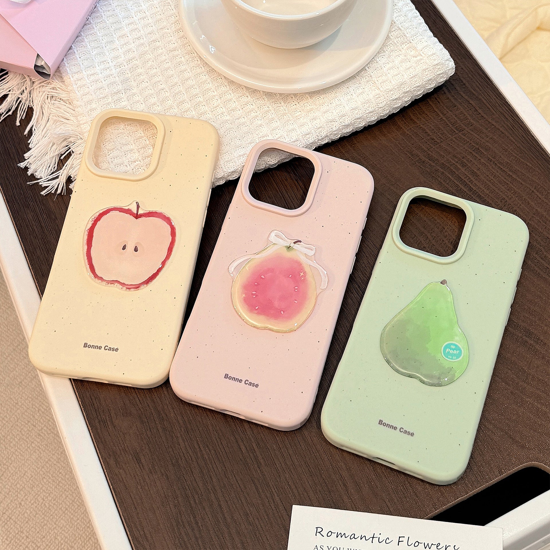 3D Pop-Up Cute Fruit iPhone Case